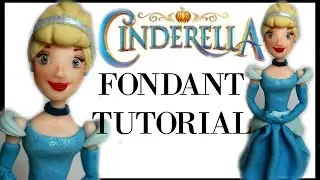 HOW TO MAKE FONDANT CINDERELLA CAKE TOPPER FIGURINE TUTORIAL