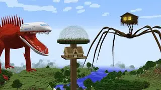 SURVIVING FROM HOUSE HEAD AND SKY ARRIVAL in Minecraft | Gameplay