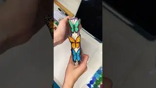 DIY butterfly bookmark!!