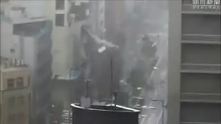 Typhoon jebi in Japan, viral videos, building and trucks flying