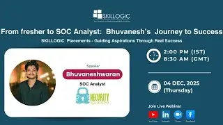 From fresher to SOC Analyst: Bhuvanesh&rsquo;s Journey to Success