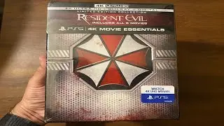 Resident Evil 4K Movie Collection (PS5 4K Movie Essentials) Unboxing!!!