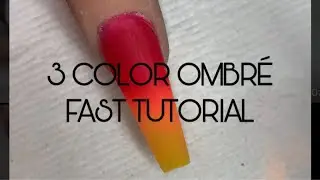 3 COLOR OMBR&Eacute; NAIL TUTORIAL