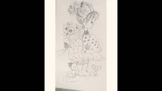 Easy Barbie Doll Drawing//Barbie Drawing//simple Doll sketch  step by step