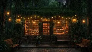 Fall Asleep Fast &bull; Rainy Night at a Cozy Shop with Warm Lights (NO ADS)