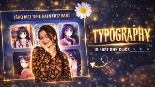 TYPOGRAPHY  Edit In Capcut | Instagram Trending Typography Reels Editing | How To Edit Typography