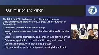 CCSU Ed D  Program Overview Fall 2021