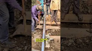 Track maintenance ERC tightening ensures rail safety.#shorts #railway #railtrack #foryou