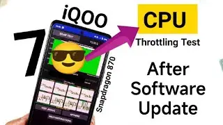 iQOO 7 CPU Throttling Test After Software Update 🔥🔥🔥 #iqoo7