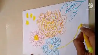 Scribble  Art //  Fun drawing with sketch pens // nice art