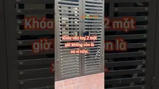 Kh&oacute;a v&acirc;n tay 2 mặt cho cửa sắt: xu hướng phổ th&ocirc;ng mới | Thế Giới V&acirc;n Tay