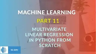 Implementing Multivariate Linear Regression from scratch in python #MachineLearning