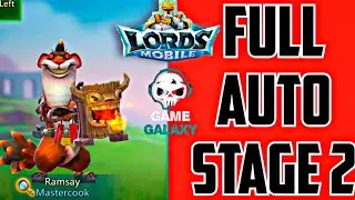 Lords Mobile Limited Challenge: Crazy Chef - Mastercook - Ramsay Stage 2 Full Autoplay | LordsMobile