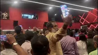 What made #Rajinikanth fans go mad @ KamalaTheatre? Watch #Viral speech+Fans singing #HBD #Superstar