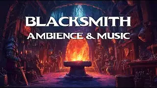 Blacksmith Shop Ambience for TTRPGs: Relaxing Forge Sounds & Medieval Music
