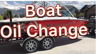 Mastercraft Boat oil change DIY Indmar 5.7L inboard V-Drive Engine MCX 350.  6 Quarts of 15w40
