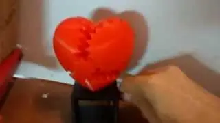 3D printed Heart Gears with Crank
