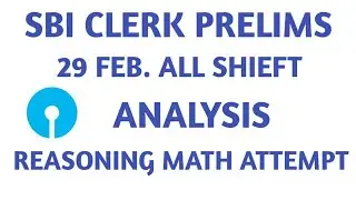 SBI CLERK PRELIMS ANALYSIS