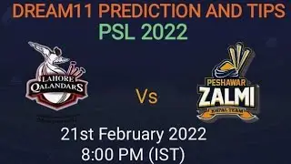 PSL 2022, Match 30: Lahore Qalandars vs Peshawar Zalmi Dream11 Team Prediction And Preview