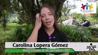 Unidos por el Centro Que Queremos REF Saludo representate de los aprendices 2017