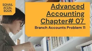B.com part 2 advanced accounting chapter branch accounts question no 11 sohail afzal book