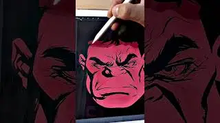 THE RED HULK #digitalart #artist #art #marvel #hulk #kids #fanart