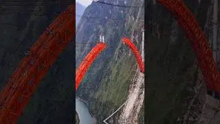 CHINA BUILDS a 520m Canyon Mega Bridge | Guniuhe Grand Bridge 2025 #Shorts