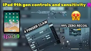 IPad 9th generation best controls & sensitivity🔥 | ipad 9 pubg/ bgmi no recoil sensitivity🤯