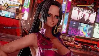 JUMP FORCE | Boa Hankok vs Sanji | Sanji Don't want to hit girl