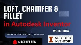 Part 5-  Learn loft, chamfer and filler in Autodesk Inventor 