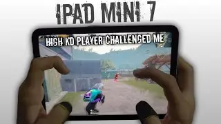 HIGH KD PLAYER CHALLENGED ME FOR TDM - IPAD MINI 7 HANDCAM GAMEPLAY | PUBG MOBILE