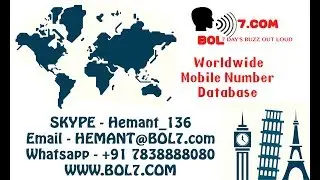 Singapore, Malaysia, Indonesia ,Bahrain,Cyprus, Egypt, Iran, Iraq, Israel mobile number database