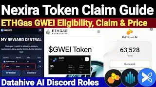 Nexira Ruby Token Claim Guide | EthGas GWEI Airdrop Eligibility/Claim & Price | Datahive New Update