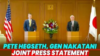 Defence Secretary Hegseth, Japanese Defence Minister hold joint Press Briefing after meeting | Tokyo