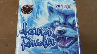 Azura Raider 25 shot 200g cake by Raccoon Fireworks