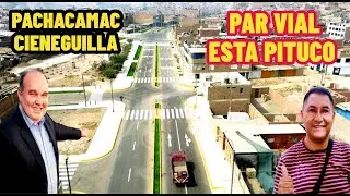 OBRA TERMINADA PAR VIAL QUE UNE DOS GRANDES DISTRITOS COMO PACHACAMAC Y CIENEGUILLA / Quedó pituco