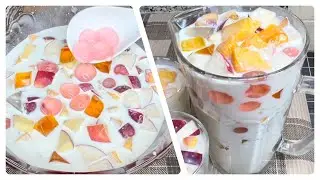 Easy Sago Dessert Recipe | Sago Fruit Dessert | Sagu Fruit 🍎 Dessert | sabudana Recipe