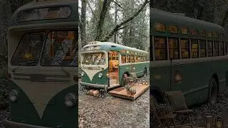 We Found an Abandoned Bus in the Forest&hellip; Then Turned It Into a Home 😱
