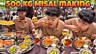 Daily 4000-5000 People's Eat Misal In Nashik Famous Hotel 🤯😍|Kanda Lovers|
