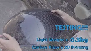 Hardness Test! 3D Printing x Carbon Fiber Shield [by Bustyle feat. BlackTech]