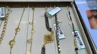 Tanishq very light weight 22k mangalsutra bracelets with price and code details ❤️✨