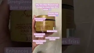 Why This Shea Moisture Hair Masque Is A Must Have This Winter #shorts #curlyhair