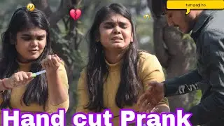 HAND CUT PRANK ON DHEERAJ 💔NITU CRAZY GIRLS