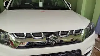 #Vitara brezza#front grill update #U shape chrome #installation