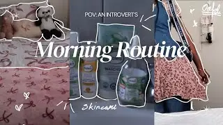 POV: an introvert&rsquo;s morning routine 🎀mini vlog | skincare and cooking 🍥🩷