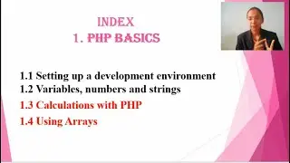 1st Chapter on Basic's in PHP