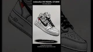 Nike Off-White Air Force 1 | AI Reimagined Kicks | eobooba studio#AIReimagined #SneakerArt #AIKicks