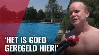 Zwembaden ondanks hitte nog erg rustig