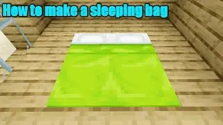 ✔How to make a sleeping bag in minecraft(very easy)
