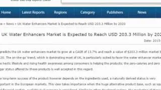 UK Water Enhancers Market is Expected to Reach USD 203.3 Million by 2020